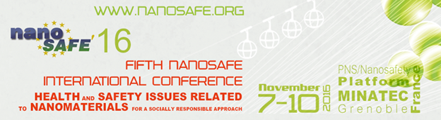 Conference Nanosafe 2016: LAST 2 WEEKS TO REGISTER